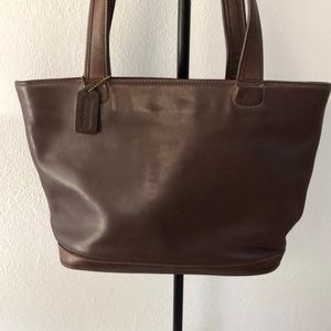 Coach Brown Leather Tote No.H9D-9302 USA